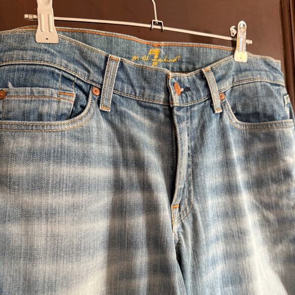 7 FOR ALL MANKIND | Women's Mid Wash A Pocket Boot Cut Jeans | Size 30 - Picture 3 of 10